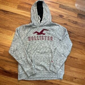 Hollister Gray Sweatshirt Classic Pullover Hoodie